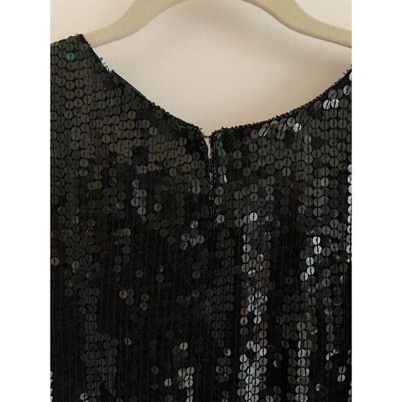 NWT Vintage 80s Exotica Silk Black Red Sequin Blouse Size 1X - Picture 14 of 15